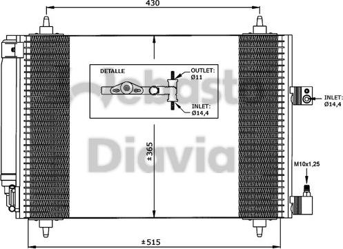 Webasto 82D0225592A - Кондензатор, климатизация vvparts.bg