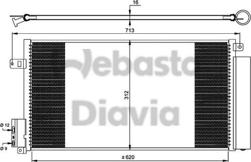 Webasto 82D0225551A - Кондензатор, климатизация vvparts.bg