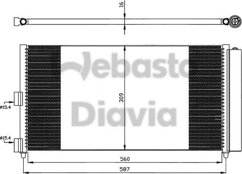 Webasto 82D0225501A - Кондензатор, климатизация vvparts.bg