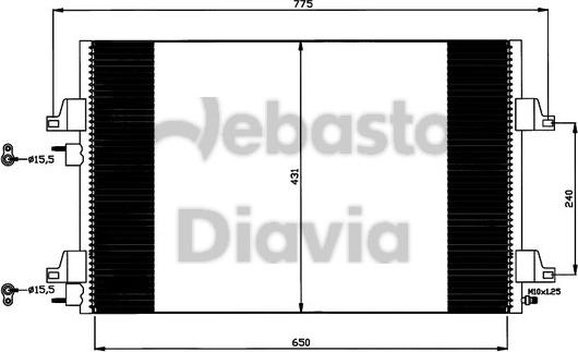 Webasto 82D0225639A - Кондензатор, климатизация vvparts.bg