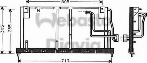 Webasto 82D0225354A - Кондензатор, климатизация vvparts.bg