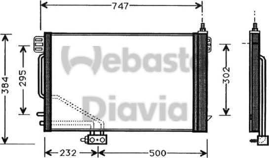 Webasto 82D0225329A - Кондензатор, климатизация vvparts.bg