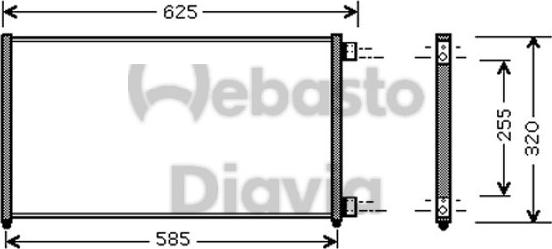 Webasto 82D0226194MA - Кондензатор, климатизация vvparts.bg