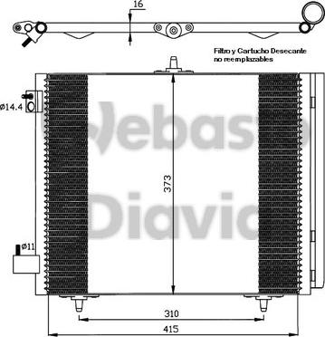 Webasto 82D0226116MA - Кондензатор, климатизация vvparts.bg