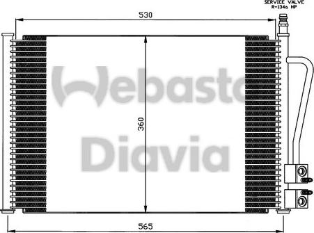 Webasto 82D0226113MA - Кондензатор, климатизация vvparts.bg