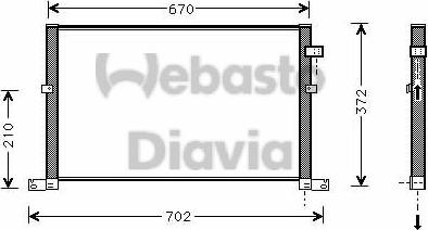 Webasto 82D0226117MA - Кондензатор, климатизация vvparts.bg