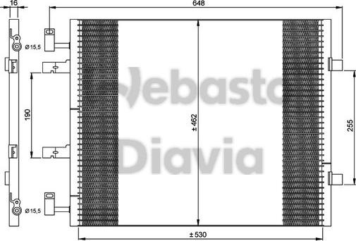 Webasto 82D0226265MA - Кондензатор, климатизация vvparts.bg