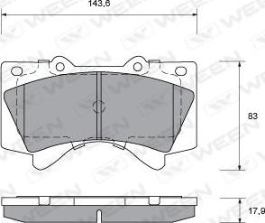 BENDIX 572599X - Комплект спирачно феродо, дискови спирачки vvparts.bg