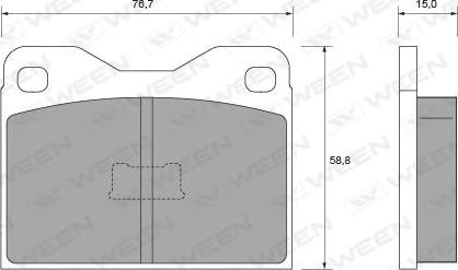 Spidan 31745 - Комплект спирачно феродо, дискови спирачки vvparts.bg