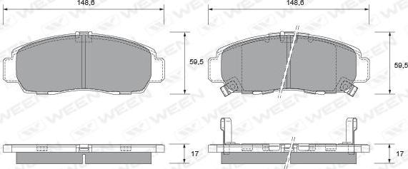 Ruville D78776560 - Комплект спирачно феродо, дискови спирачки vvparts.bg