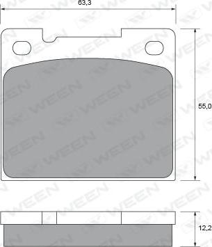 ACDelco AC058438D - Комплект спирачно феродо, дискови спирачки vvparts.bg