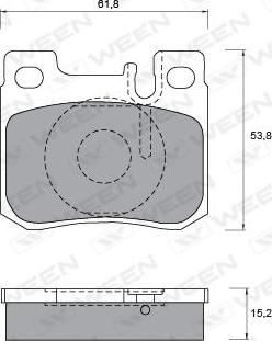 HELLA T1067 - Комплект спирачно феродо, дискови спирачки vvparts.bg