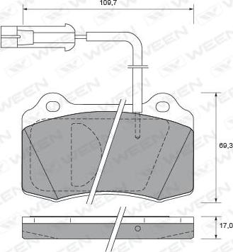 Remsa 43402 - Комплект спирачно феродо, дискови спирачки vvparts.bg