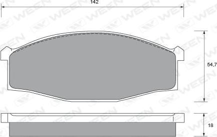 Havam 2962 - Комплект спирачно феродо, дискови спирачки vvparts.bg