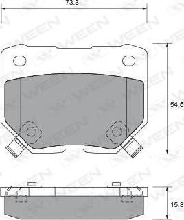 ACDelco AC0581341D - Комплект спирачно феродо, дискови спирачки vvparts.bg