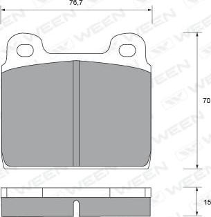 FTE BL1081A1 - Комплект спирачно феродо, дискови спирачки vvparts.bg