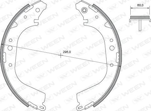 Ween 152-2357 - Комплект спирачна челюст vvparts.bg