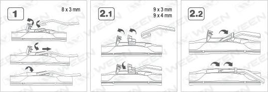 Ween 100-5026 - Перо на чистачка vvparts.bg