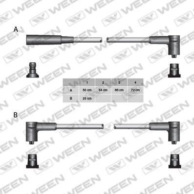 Ween 110-5093 - Комплект запалителеи кабели vvparts.bg