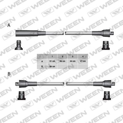 Ween 110-5013 - Комплект запалителеи кабели vvparts.bg