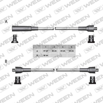 Ween 110-5023 - Комплект запалителеи кабели vvparts.bg