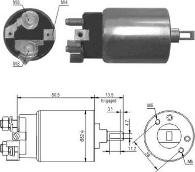 WE PARTS 471480098 - Магнитен превключвател, стартер vvparts.bg