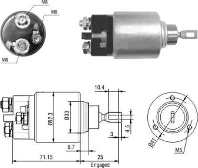 WE PARTS 471480044 - Магнитен превключвател, стартер vvparts.bg