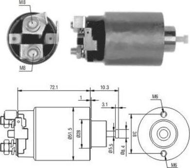 WE PARTS 471480025 - Магнитен превключвател, стартер vvparts.bg