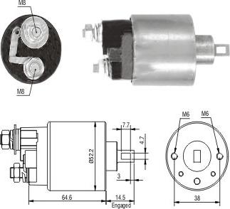 WE PARTS 471480199 - Магнитен превключвател, стартер vvparts.bg