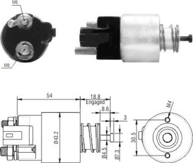 WE PARTS 471480155 - Магнитен превключвател, стартер vvparts.bg