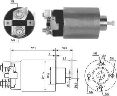 WE PARTS 471480162 - Магнитен превключвател, стартер vvparts.bg