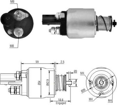 WE PARTS 471480126 - Магнитен превключвател, стартер vvparts.bg