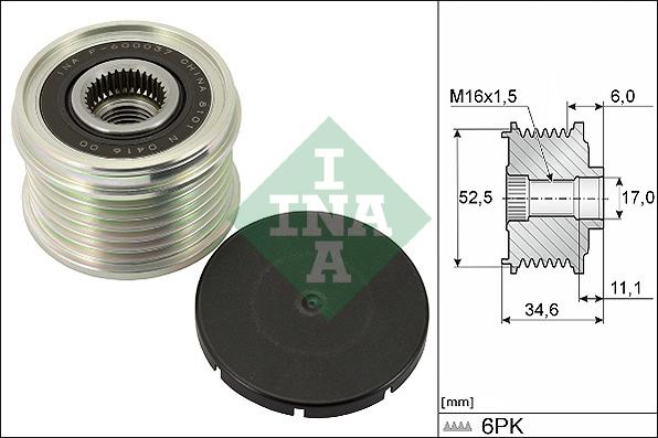 Wilmink Group WG1990616 - Ремъчна шайба, генератор vvparts.bg