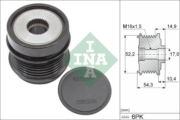 Wilmink Group WG1990625 - Ремъчна шайба, генератор vvparts.bg