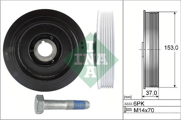 Wilmink Group WG1966385 - Ремъчна шайба, колянов вал vvparts.bg