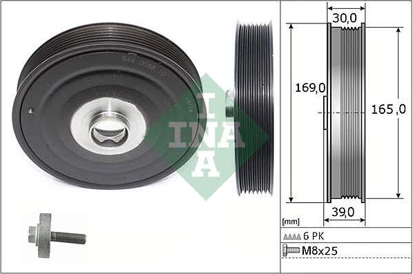 Wilmink Group WG1966387 - Ремъчна шайба, колянов вал vvparts.bg