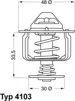 Wilmink Group WG1091649 - Термостат, охладителна течност vvparts.bg