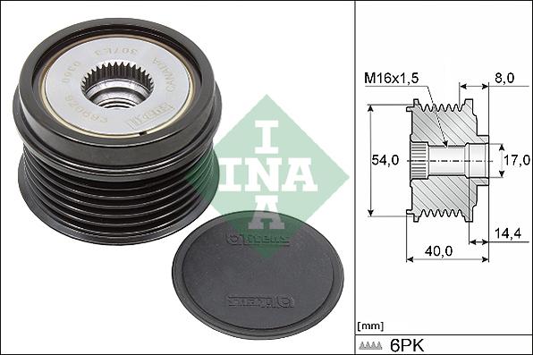 Wilmink Group WG1897476 - Ремъчна шайба, генератор vvparts.bg