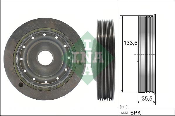 Wilmink Group WG1254406 - Ремъчна шайба, колянов вал vvparts.bg