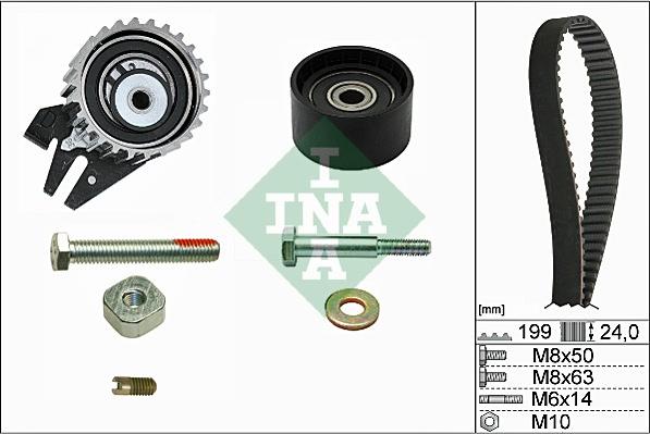 Wilmink Group WG1251986 - Комплект ангренажен ремък vvparts.bg