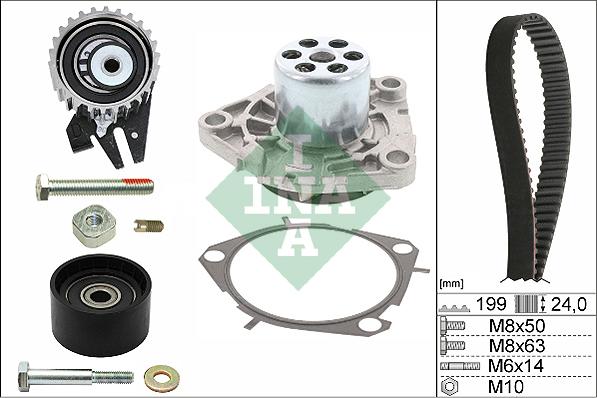 Wilmink Group WG1251987 - Водна помпа+ к-кт ангренажен ремък vvparts.bg