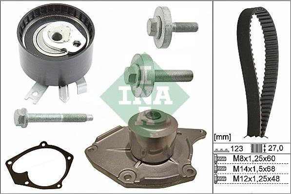 Wilmink Group WG1251423 - Водна помпа+ к-кт ангренажен ремък vvparts.bg