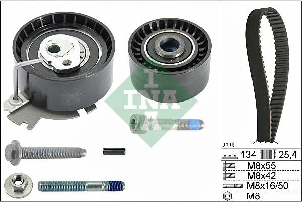 Wilmink Group WG1251696 - Комплект ангренажен ремък vvparts.bg