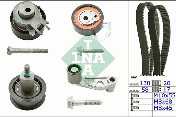 Wilmink Group WG1251665 - Комплект ангренажен ремък vvparts.bg