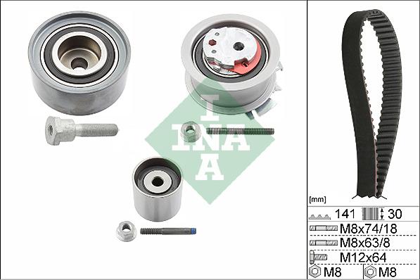 Wilmink Group WG1251832 - Комплект ангренажен ремък vvparts.bg