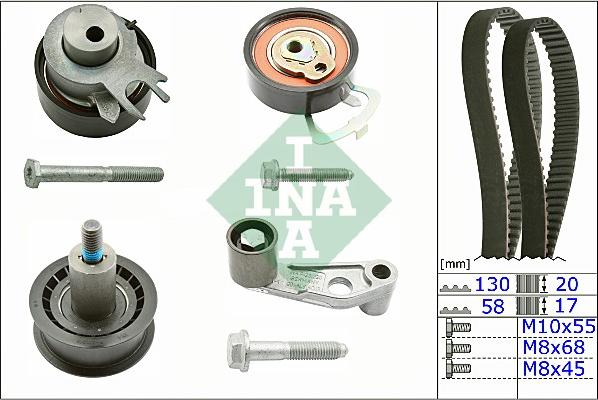 Wilmink Group WG1251249 - Комплект ангренажен ремък vvparts.bg