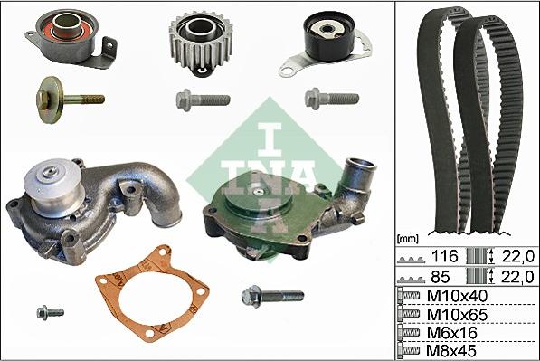 Wilmink Group WG1251283 - Водна помпа+ к-кт ангренажен ремък vvparts.bg