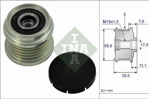 Wilmink Group WG1253591 - Ремъчна шайба, генератор vvparts.bg