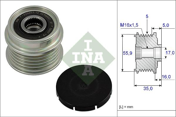 Wilmink Group WG1253587 - Ремъчна шайба, генератор vvparts.bg