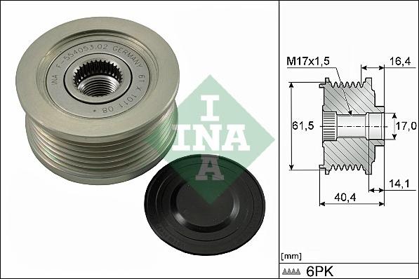 Wilmink Group WG1253691 - Ремъчна шайба, генератор vvparts.bg